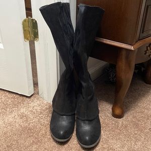 Feegalicious Black Suede Boots